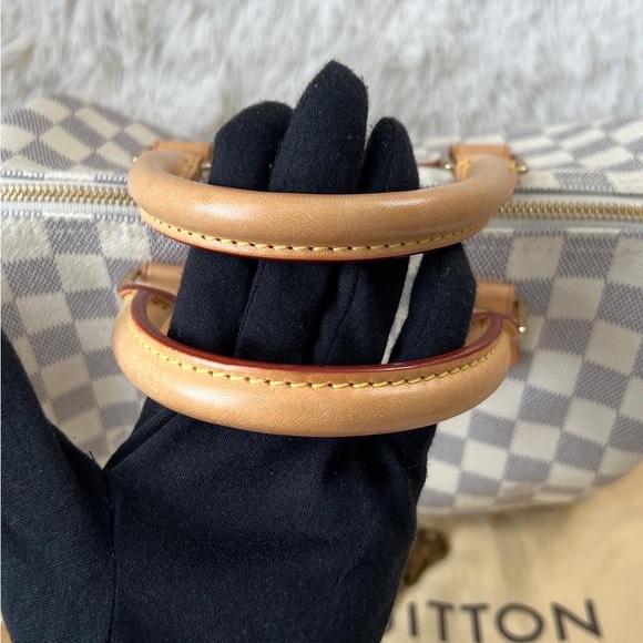 SOLD Authentic LOUIS VUITTON SPEEDY 25 Damier Azur - Picture 2 of 10